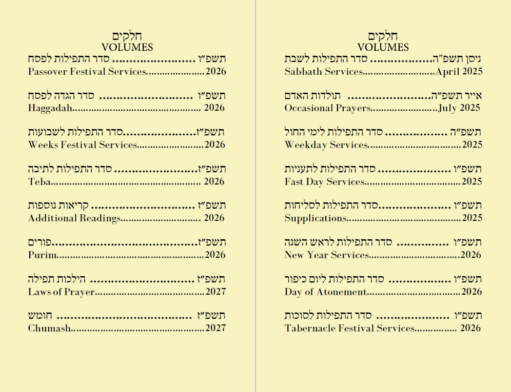 .7 Day of Atonement סדר התפילות ליום כיפור