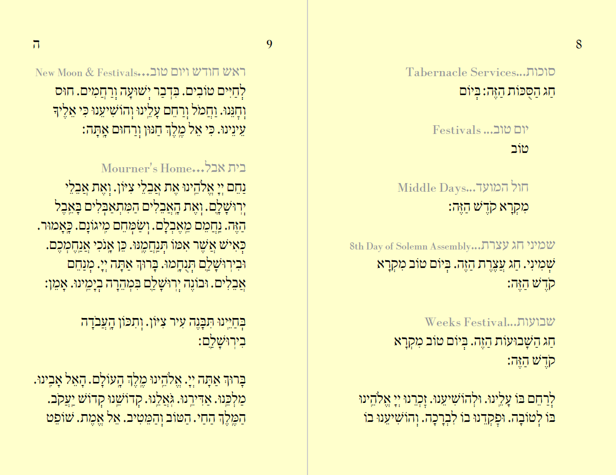 .2 Occasional Prayers תולדות האדם