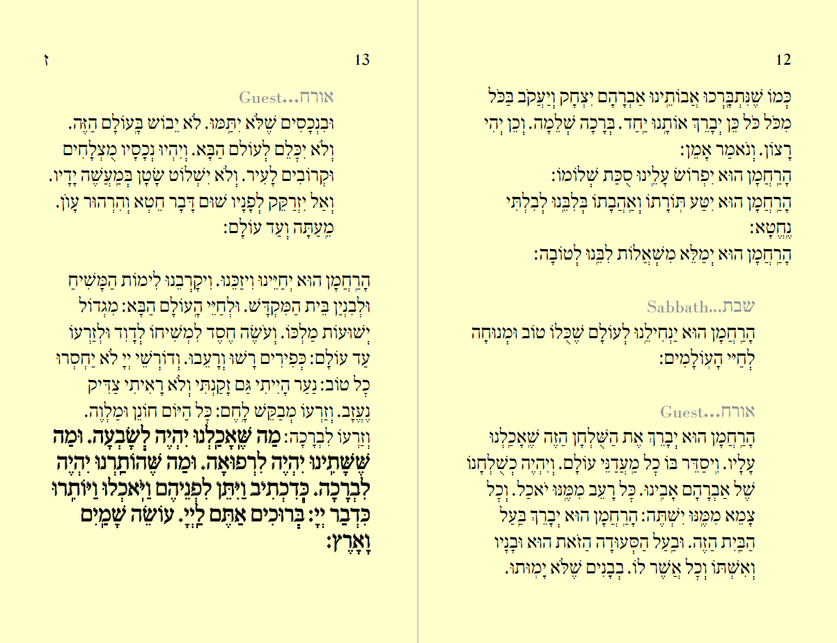 .2 Occasional Prayers תולדות האדם
