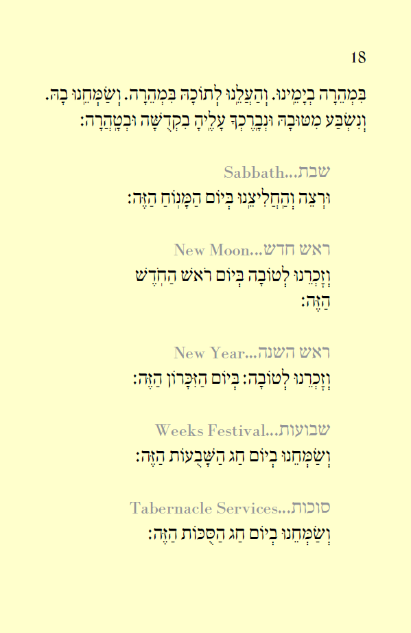 .2 Occasional Prayers תולדות האדם
